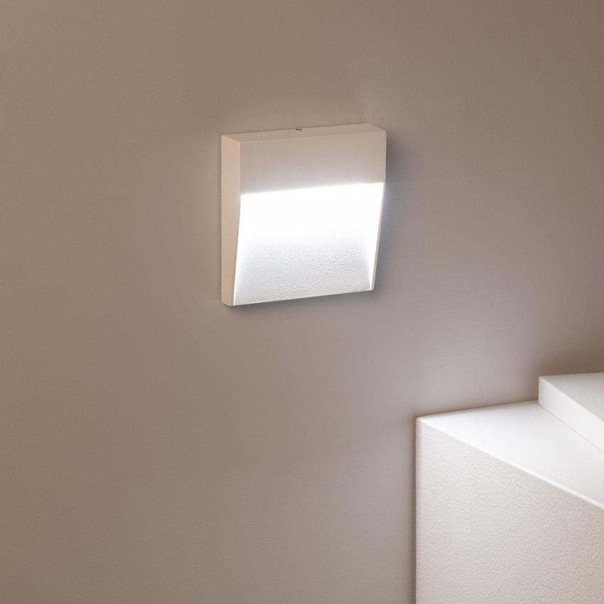 Aplique LED Jade Cuadrado 3W Blanco