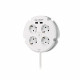 Base Múltiple 4 Enchufes Tipo F Schuko + 2 USB-A 1.5m  SIMON BM642103