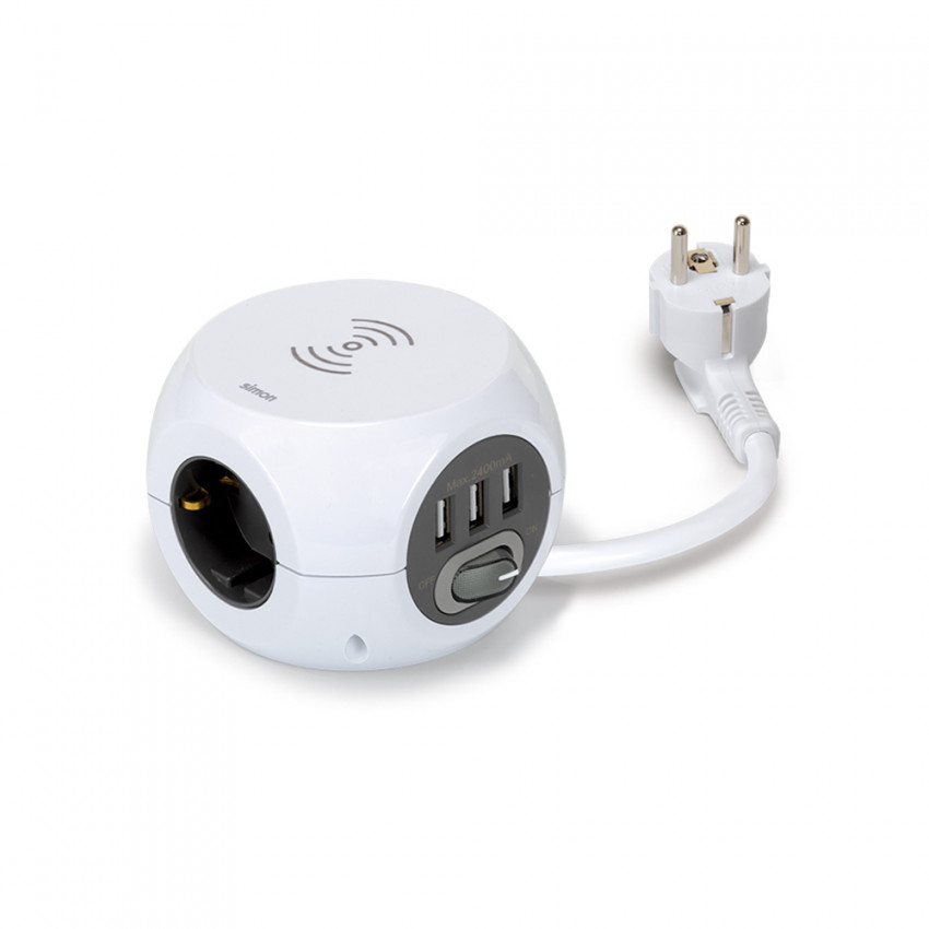  Multiple Basis 3 Stopcontact  F Type Schuko+ 3 USB-A 1,4  SIMON  BM516302