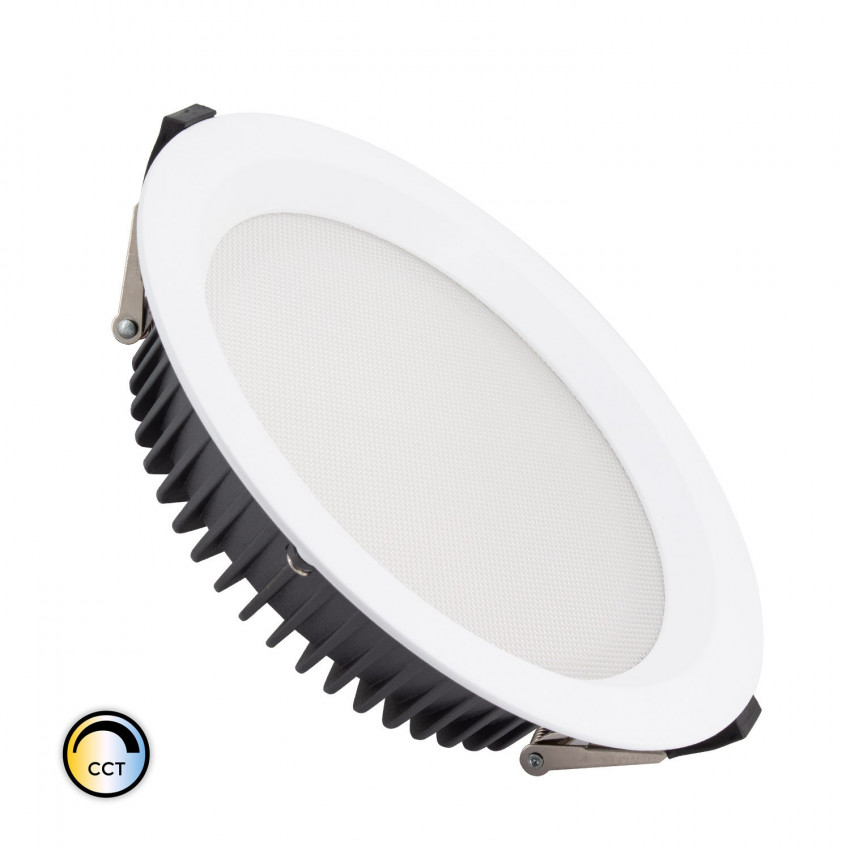 Downlight LED Slim 20W LED  met CCT Selecteerbaar (UGR19) LIFUD Microprismatisch (UGR17) zaagmaat  Ø 155 mm