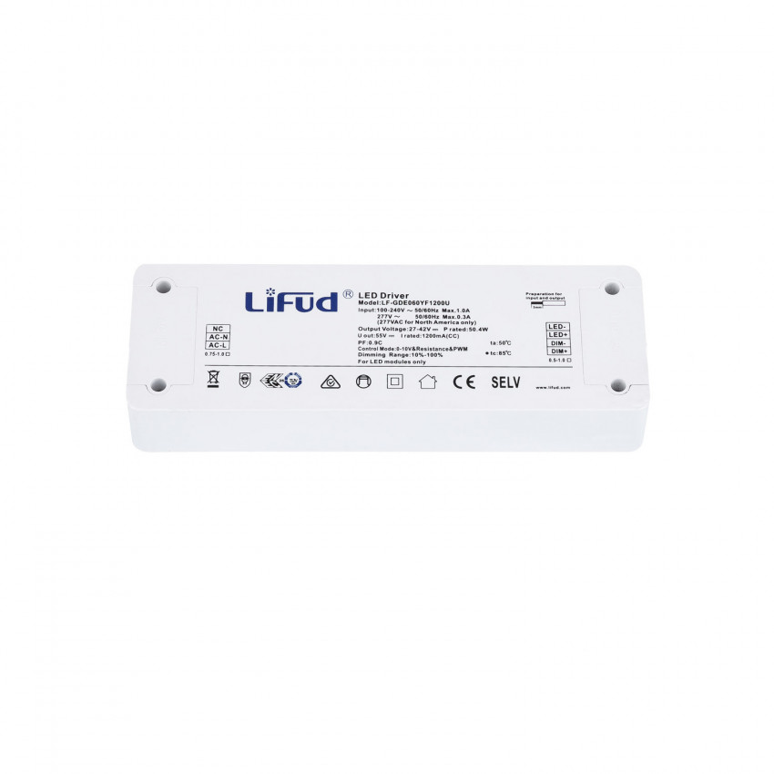 [-] Driver Lifud 63W para paneles 120x60