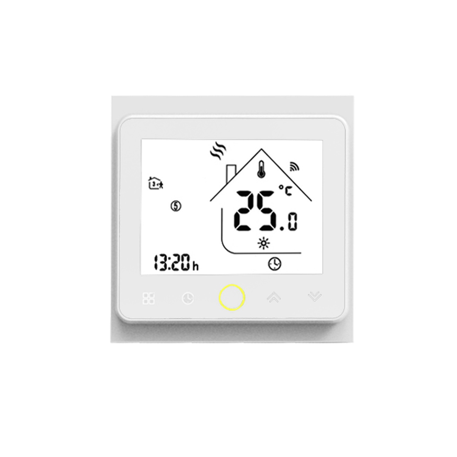 Thermostaat WiFi Programmeerbaar Wit - Ledkia