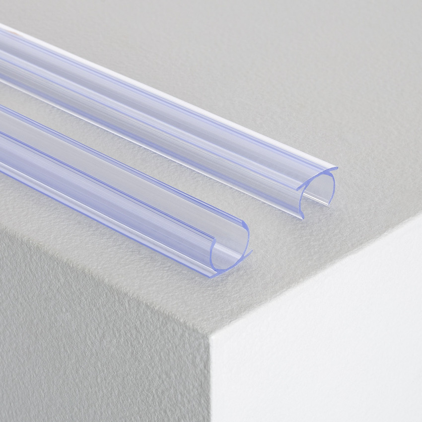 PVC profiel 1m  voor flexibele circulaire LED neonslang monocolor