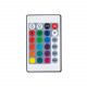 Controlador Tira LED RGB 220V, Control Remoto IR 24 Botones  