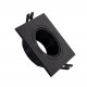 Aro Downlight Cuadrado Basculante para Bombilla LED GU10 Corte Ø75 mm