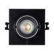 Aro Downlight Cuadrado Basculante para Bombilla LED GU10 Corte Ø75 mm