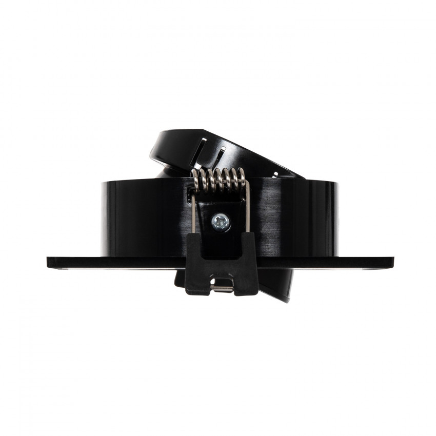 Aro Downlight Cuadrado Basculante para Bombilla LED GU10 Corte Ø75 mm