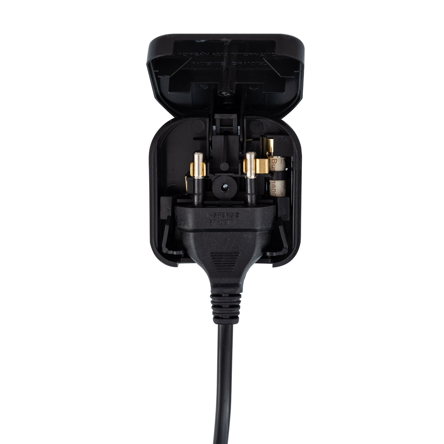 Adapter Stekker type C (EU) Platte kop met Rechte kabel naar Stekker ...