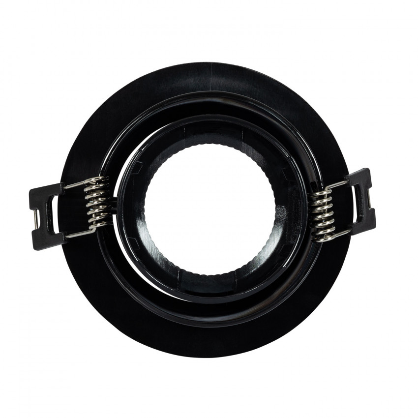 Aro Downlight Circular Basculante para Bombilla LED GU10 Corte Ø75 mm