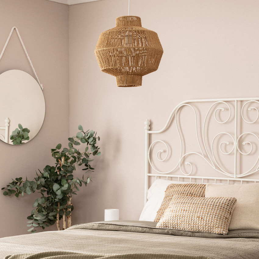 Hanglamp Gevlochten papier Simara