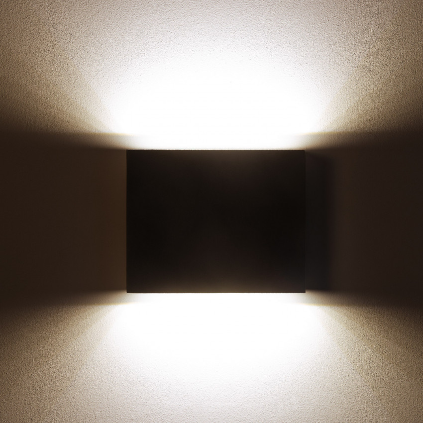Aplique de Pared LED Kaysa Iluminación Doble Cara IP65 6W Negro