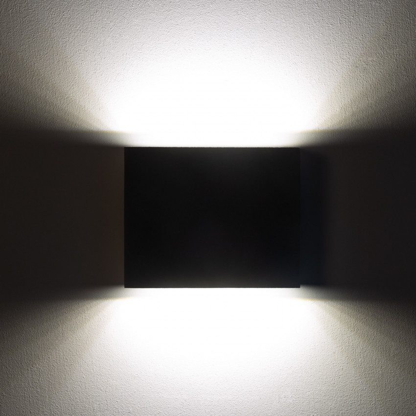 Aplique de Pared LED Kaysa Iluminación Doble Cara IP65 6W Negro