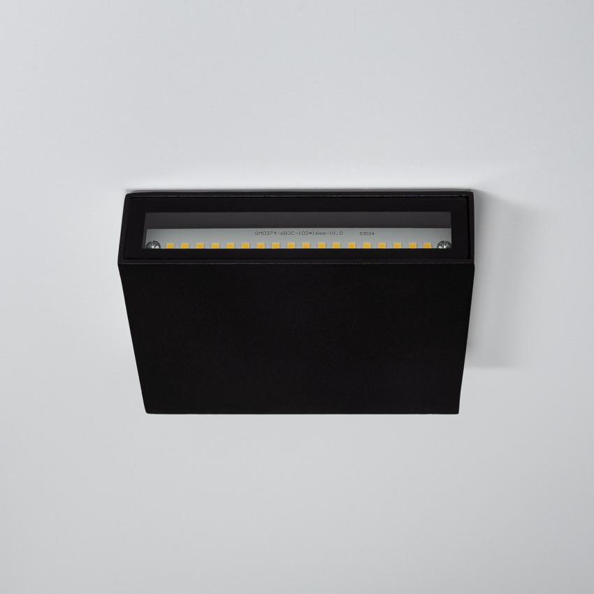 Aplique de Pared LED Kaysa Iluminación Doble Cara IP65 6W Negro