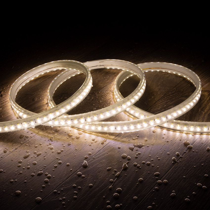LED Strip CCT 220V AC 220 LED/m IP67  Breedte 15mm Elke 100cm te  knippen 
