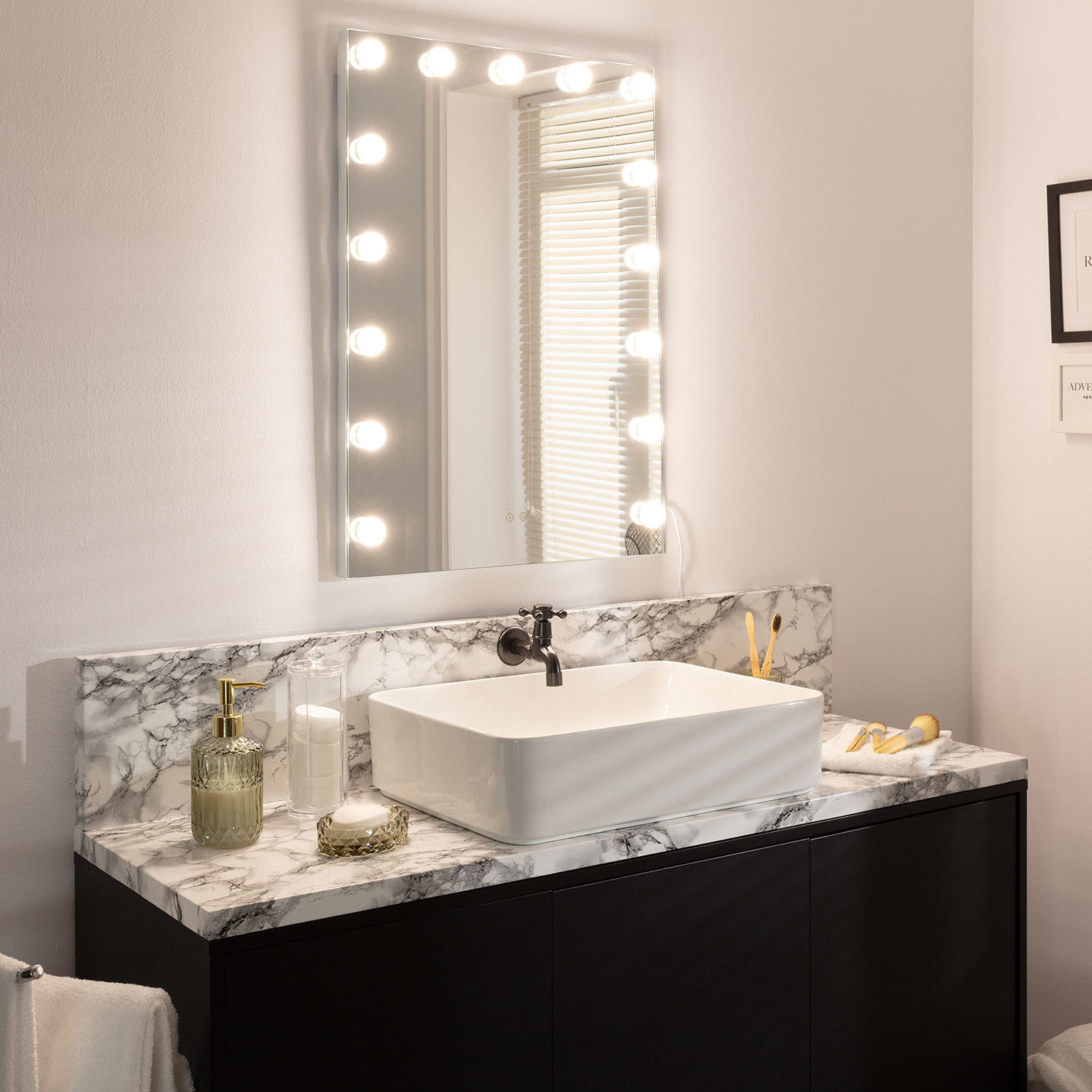Badkamer Spiegel met Verlichting 70x50 cm Essauira -