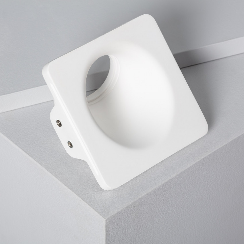 Inbouw Ring Downlight Pleisterwerk/Pladur integratie  Accent LED Lamp  GU10 / GU5.3  Zaagmaat 123x123 mm 