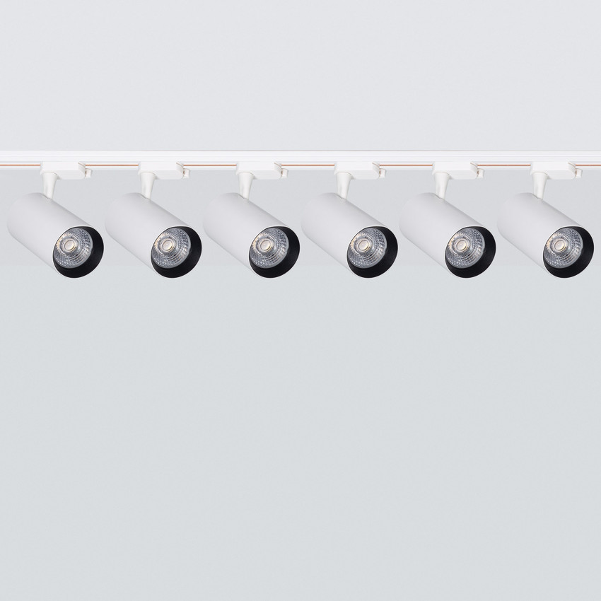 Plafondlamp Opbouw 6x30W Richtbare Spots Wit 2m