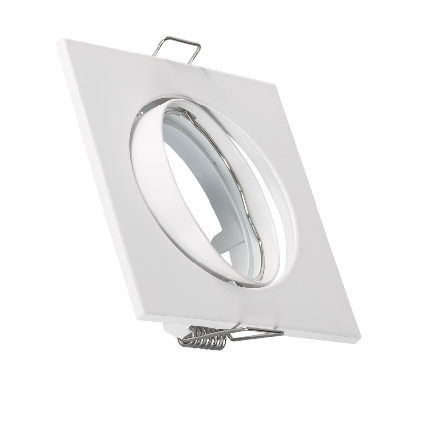 Downlight Halo Vierkant kantelbaar voor GU10 / GU5.3 LED Lamp Zaagmaat Ø 72 mm