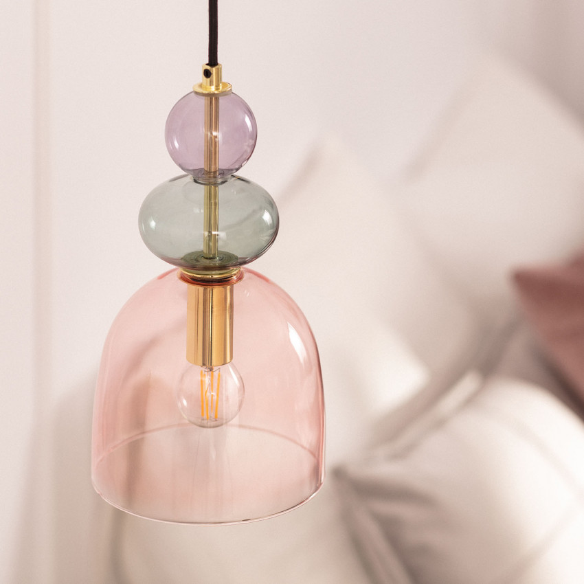 Hanglamp Metaal en Glas Baudelaire 