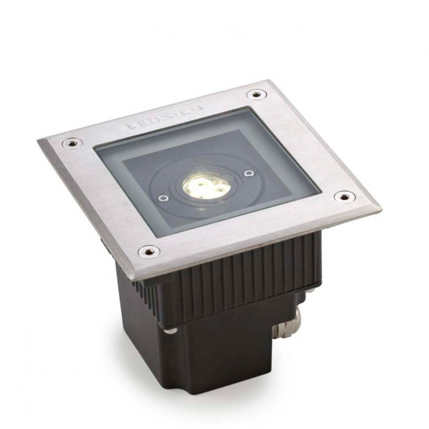 Grondspot Gea Power Vierkant LED 6W IP67 LEDS-C4 55-9723-CA-CL