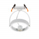 Aro Downlight Superficie Circular Direccionable para Bombilla LED GU10 AR111 Corte Ø 80 mm