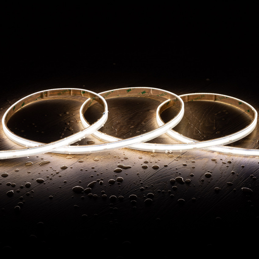  LED Strip COB 24V DC 320 LED/m 5m IP65 CRI90 Expert Colour Breedte 10mm Knippen om de 5cm