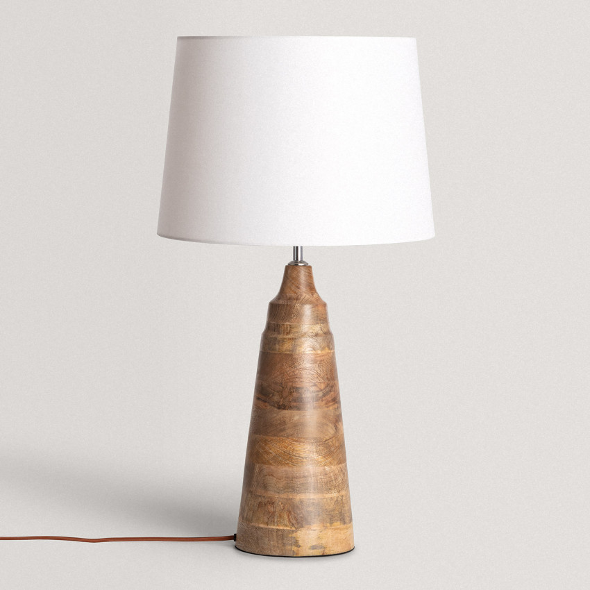 Tafellamp van Hout Rajesh ILUZZIA  