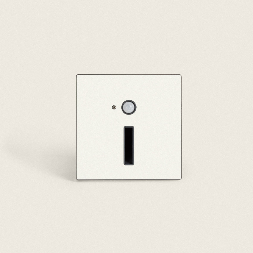 Baliza de Pared LED 1.5 W Empotrable con Sensor PIR Apok Blanco