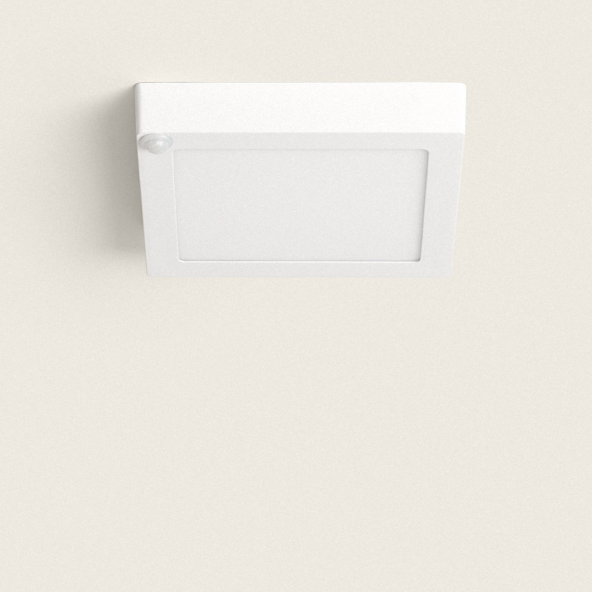 Plafond lamp Vierkant 18W LED met PIR bewegingssensor 225x225 mm