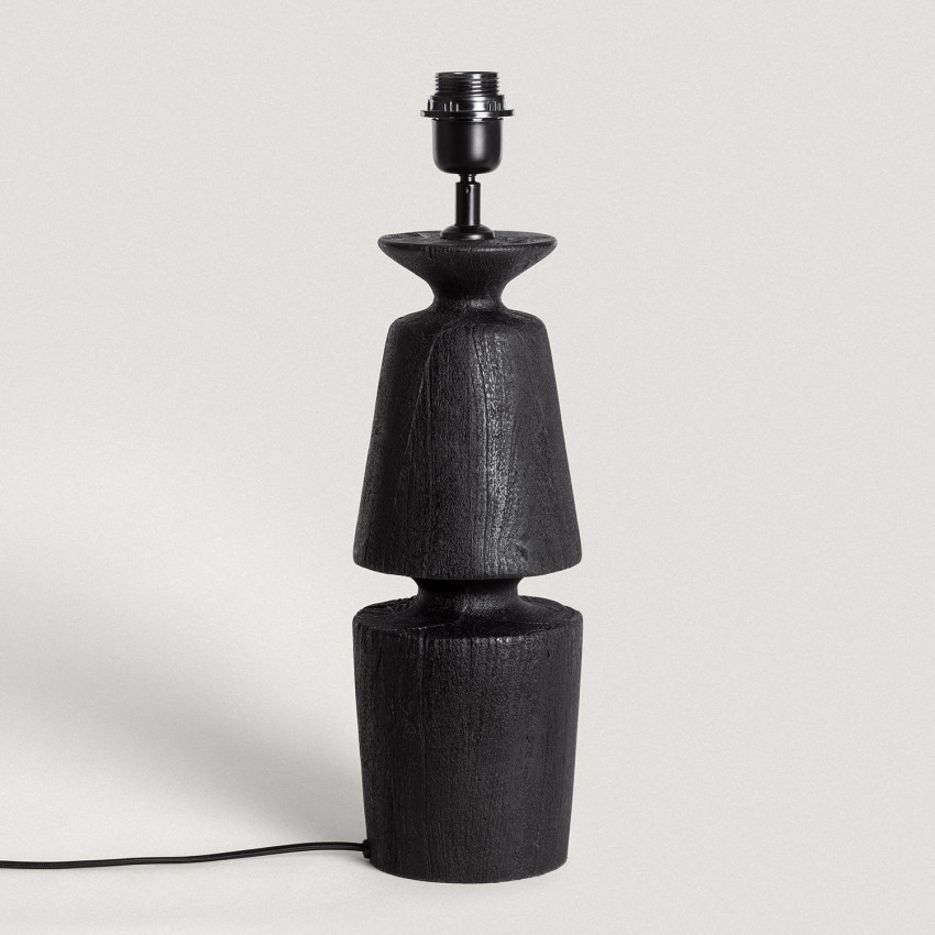 Tafellampvoet van Hout Darsha ILUZZIA