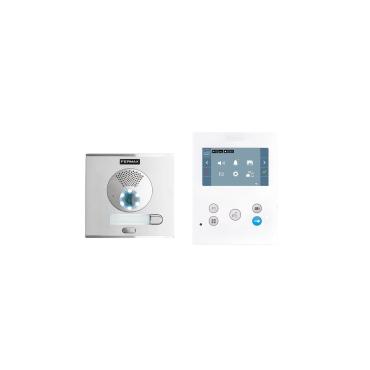 Video intercom kit 1 deurbel CITY VEO-XS 4,3" DUOX Plus WIFI 1L FERMAX 94511 Wit