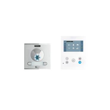 Video-intercom kit 2 deurbel CITY VEO-XS 4,3" DUOX Plus WIFI 2L FERMAX 94521 Wit