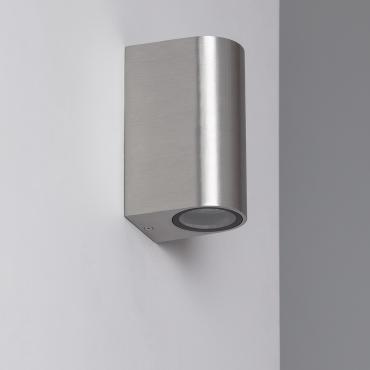 Wandlamp Outdoor Aluminium Dubbelzijdige Verlichting Gara Big Gala Zilver