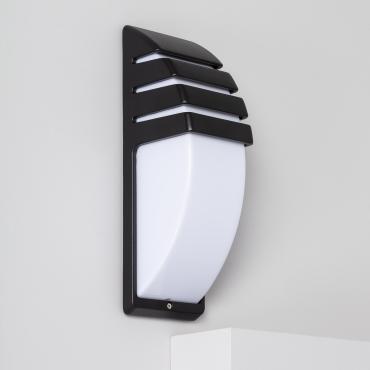 Wandlamp Outdoor Aluminium Titus grid Zwart