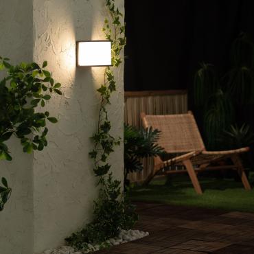 Wandlamp Outdoor Aluminium Daman Zwart