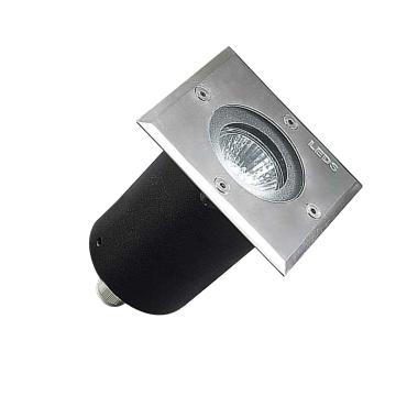 Grondspot Gea Inbouw Vierkant GU10 IP67 LEDS-C4 55-9281-CA-37 Verzilverd