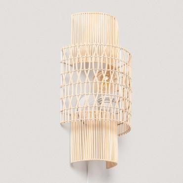 Wandlamp Gevlochten Papier Masego L ILUZZIA Natuurlijk