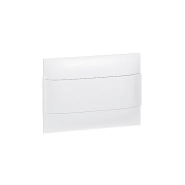 Inbouwdoos Practibox S voor conventionele scheidingswanden Gladde deur 1x12 modulen LEGRAND 135041 Wit