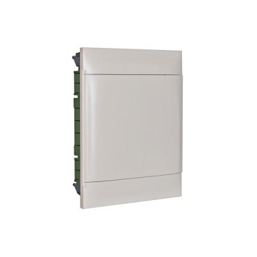 inbouwdoos Practibox S voor conventionele scheidingswanden Gladde deur 1x12 modulen LEGRAND 135042 Wit