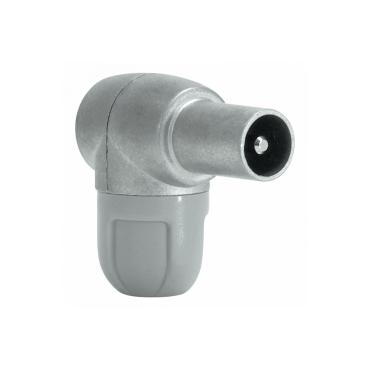 Mannelijke TV Antenne COAX hoek Connector TELEVES CEI Zilver