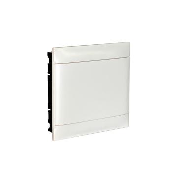 Inbouwdoos Practibox S voor conventionele scheidingswanden Gladde deur 1x18 Modules LEGRAND 137046 Wit