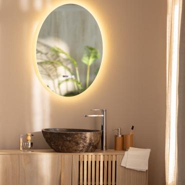 Badkamer Spiegel met LED Licht en Anti-condens 70x50 cm Catedrais Selecteerbaar (Warm-Neutraal-Koel)
