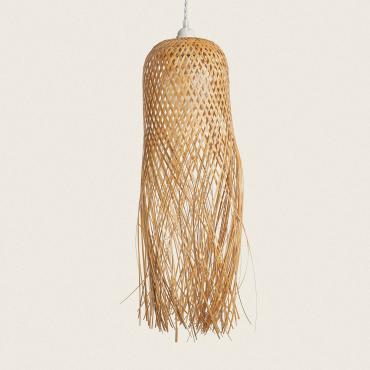 Hanglamp Bamboe Kawaii Wit textiel