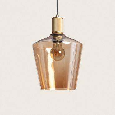 Hanglamp Glas Vitelio Amber