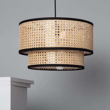 Hanglamp Rotan Huela Doppio Natuurlijk