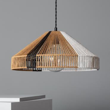 Hanglamp Dumas Gevlochten Papier Natuurlijk
