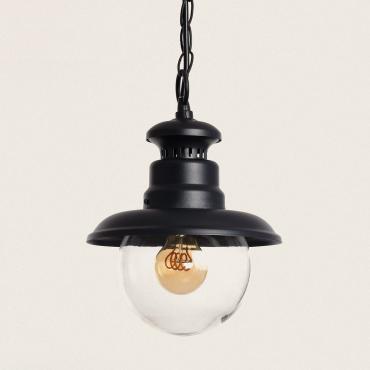 Hanglamp van Glas Bonhomía Zwart