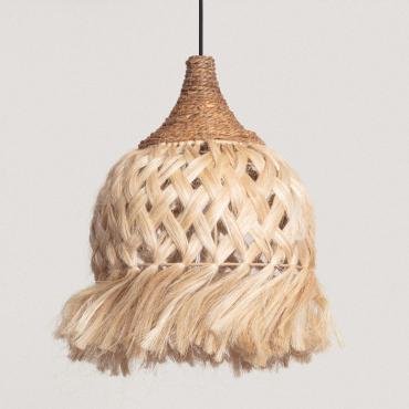 Hanglamp Rotan en Ramie Kempo Bogor ILUZZIA Zwart