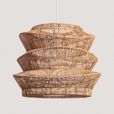 Hanglamp Rotan Asha  Ø500 mm ILUZZIA Wit textiel