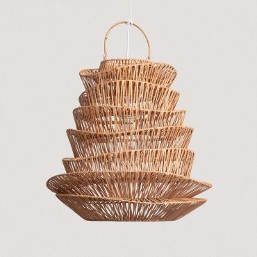Hanglamp Rotan Halima  Ø570 mm ILUZZIA Zwart Textiel